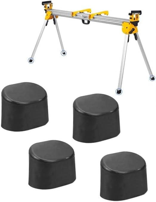 N074647 Table Saw Stand Foot Rubber Pad Replacement Fit for Dewalt DWX723 DWX724
