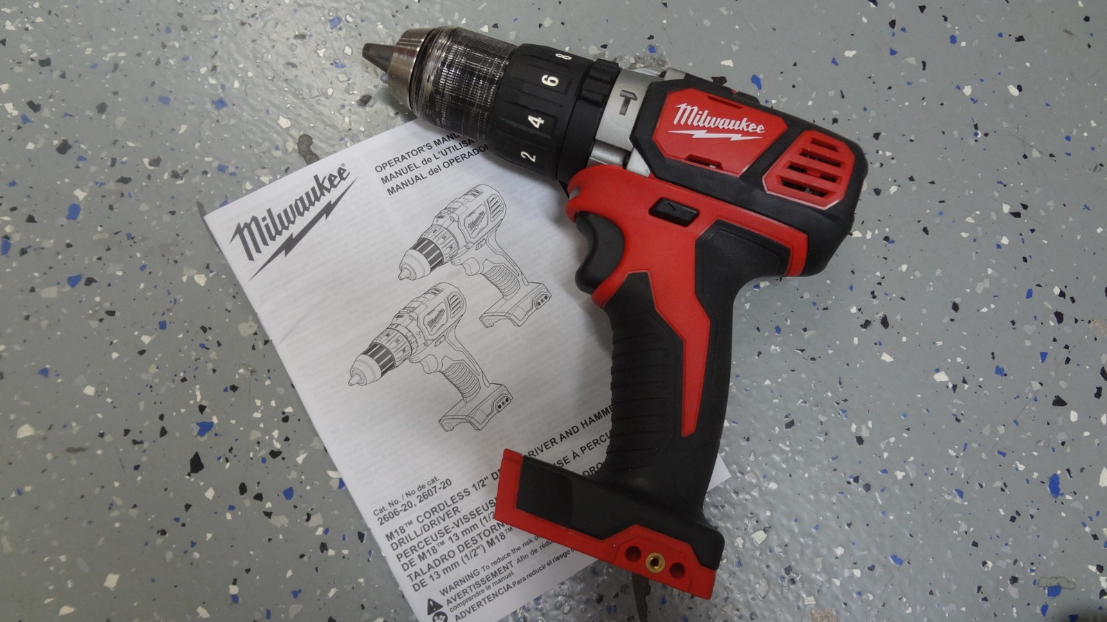 Milwaukee 2607-20 M18 Li-Ion 18V 1/2&Prime; Cordless Compact Hammer Drill/Driver