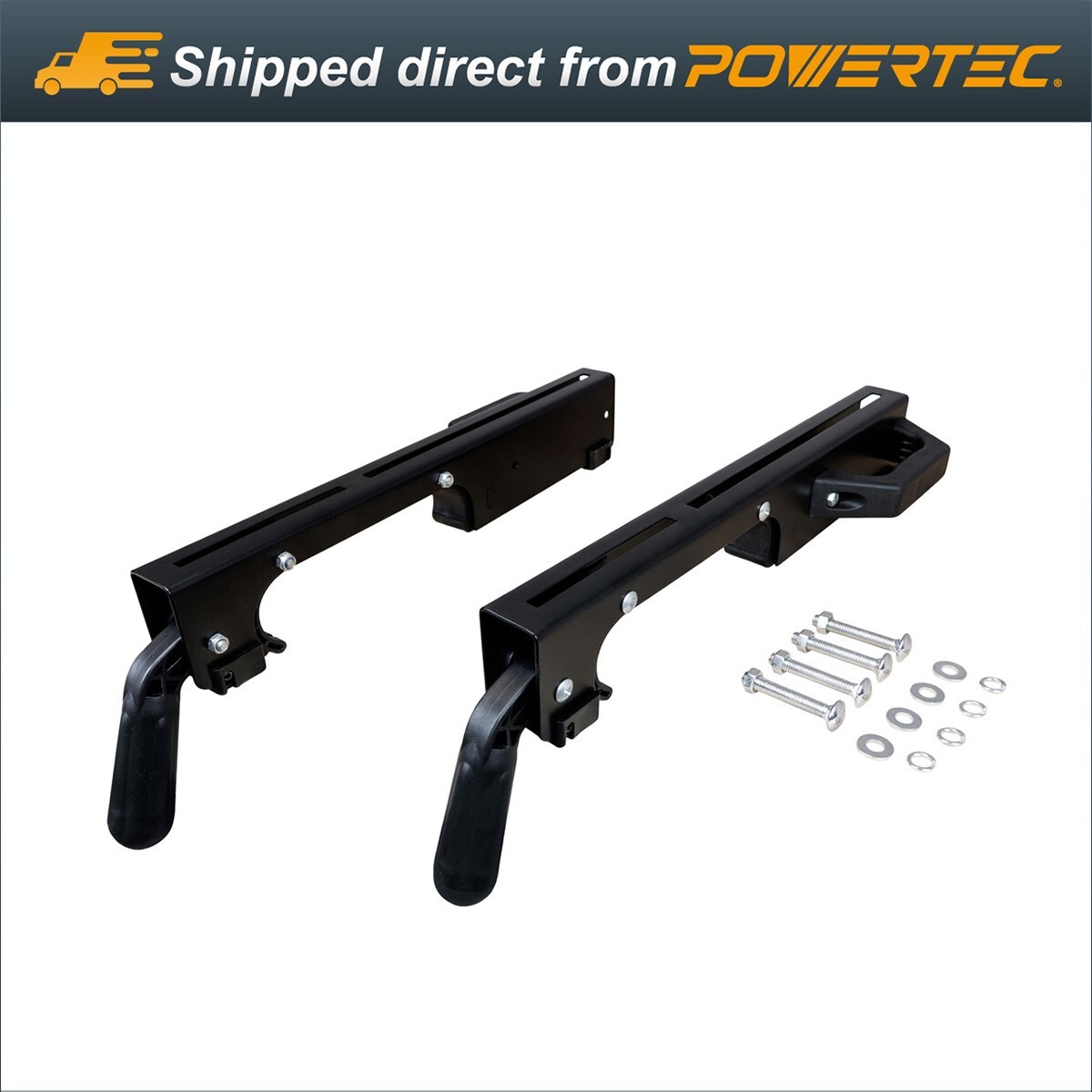 POWERTEC 2pcs Miter Saw Stand Universal Mounting Brackets MT4000MBA
