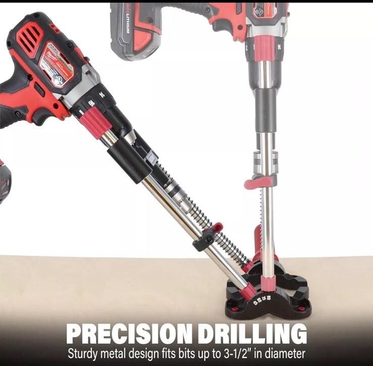 Milescraft 1318 DrillMate Portable Drill Guide – Drill Guide Attachment In Box