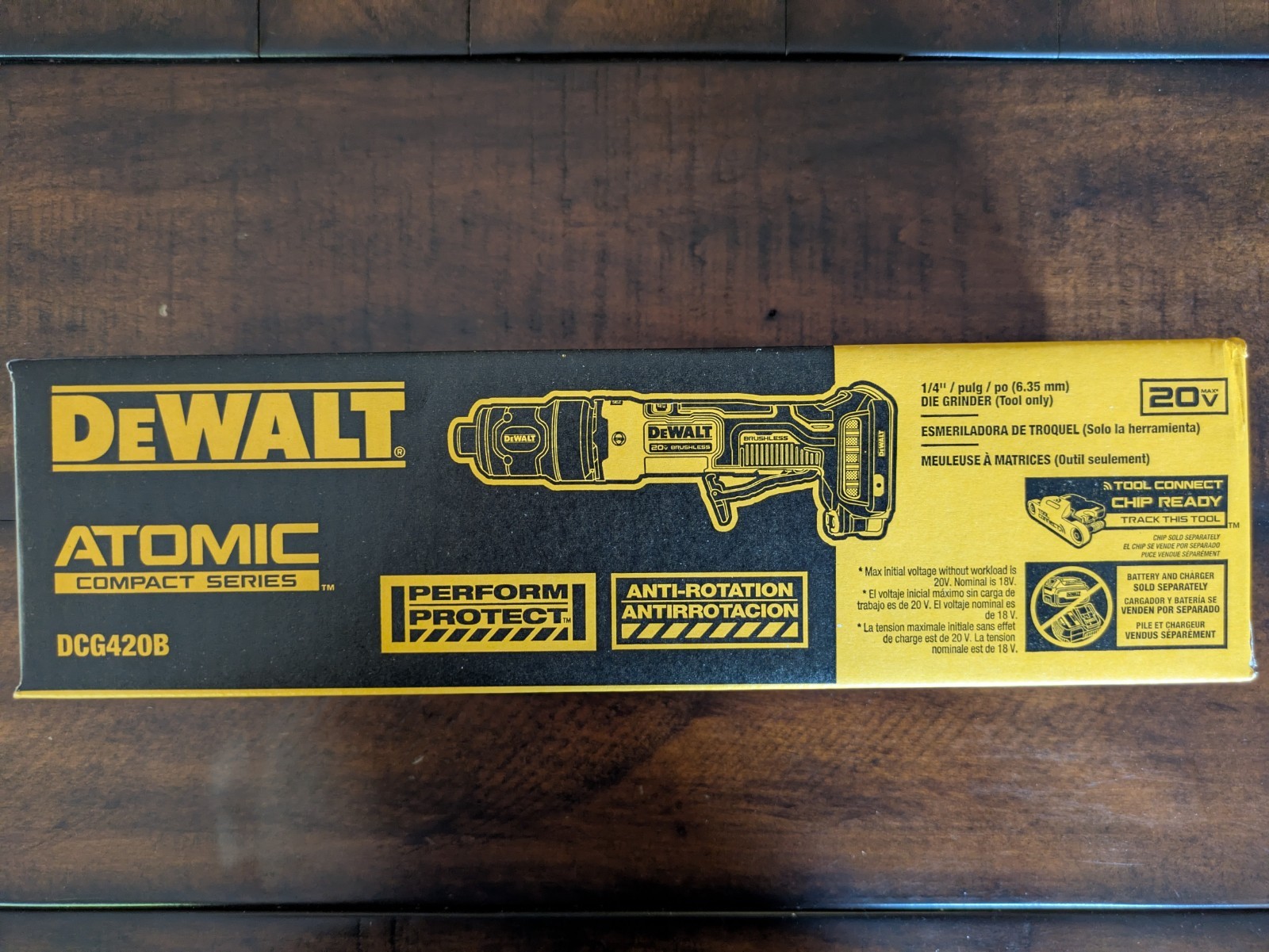 DEWALT DCG420B 20V MAX ATOMIC Cordless Brushless Die Grinder – TOOL ONLY – NIB