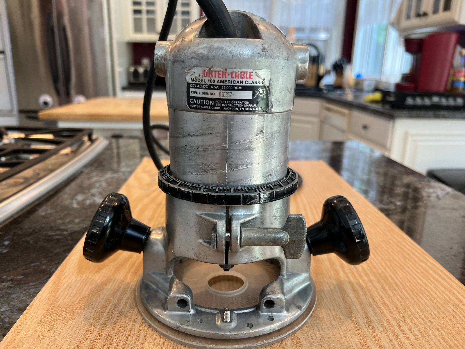 Porter Cable Model 100 American Classic Router Type 2 22,000 RPM w/ Case USA