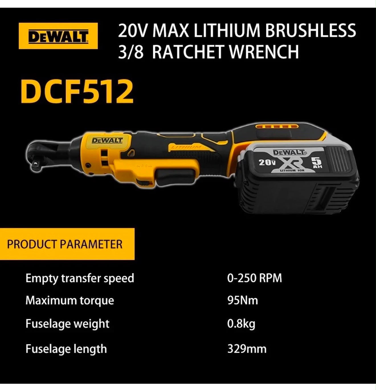 2026 Dewalt DCF512 20V 3/8|1/2 Inch Brushless Ratchet Right Angle Wren TOOL Only