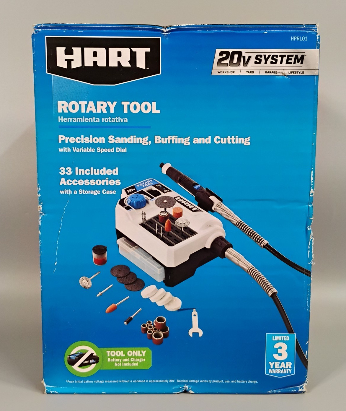 HART HPRL01 20V Cordless Rotary Tool Precision Cutting Buffing Bare Tool NEW