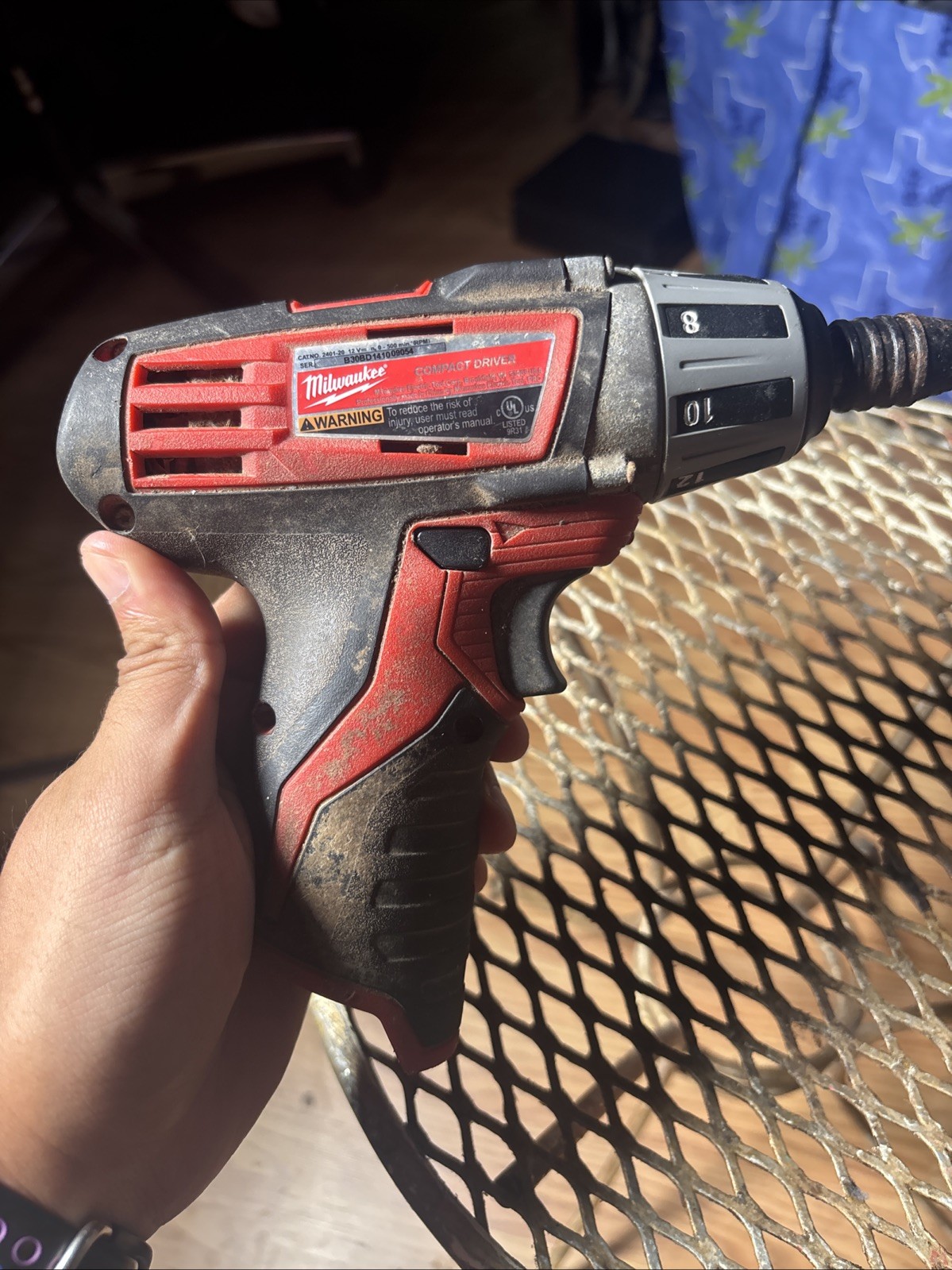 Milwaukee M12 Cordless 12V 1/4&Prime; Hex Screwdriver Driver 2401-20 (Tool Only)