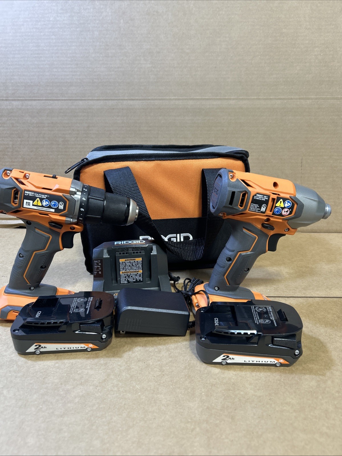 RIDGID R860021 1/4&Prime; IMPACT DRIVER 1/2&Prime; DRILL/DRIVER R860010 – Z491