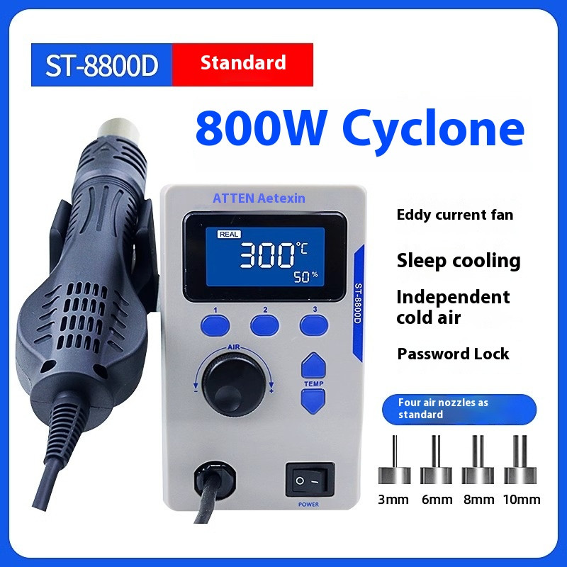 Intelligent Digital Display Hot Air Gun Chip Repair And Desoldering Station