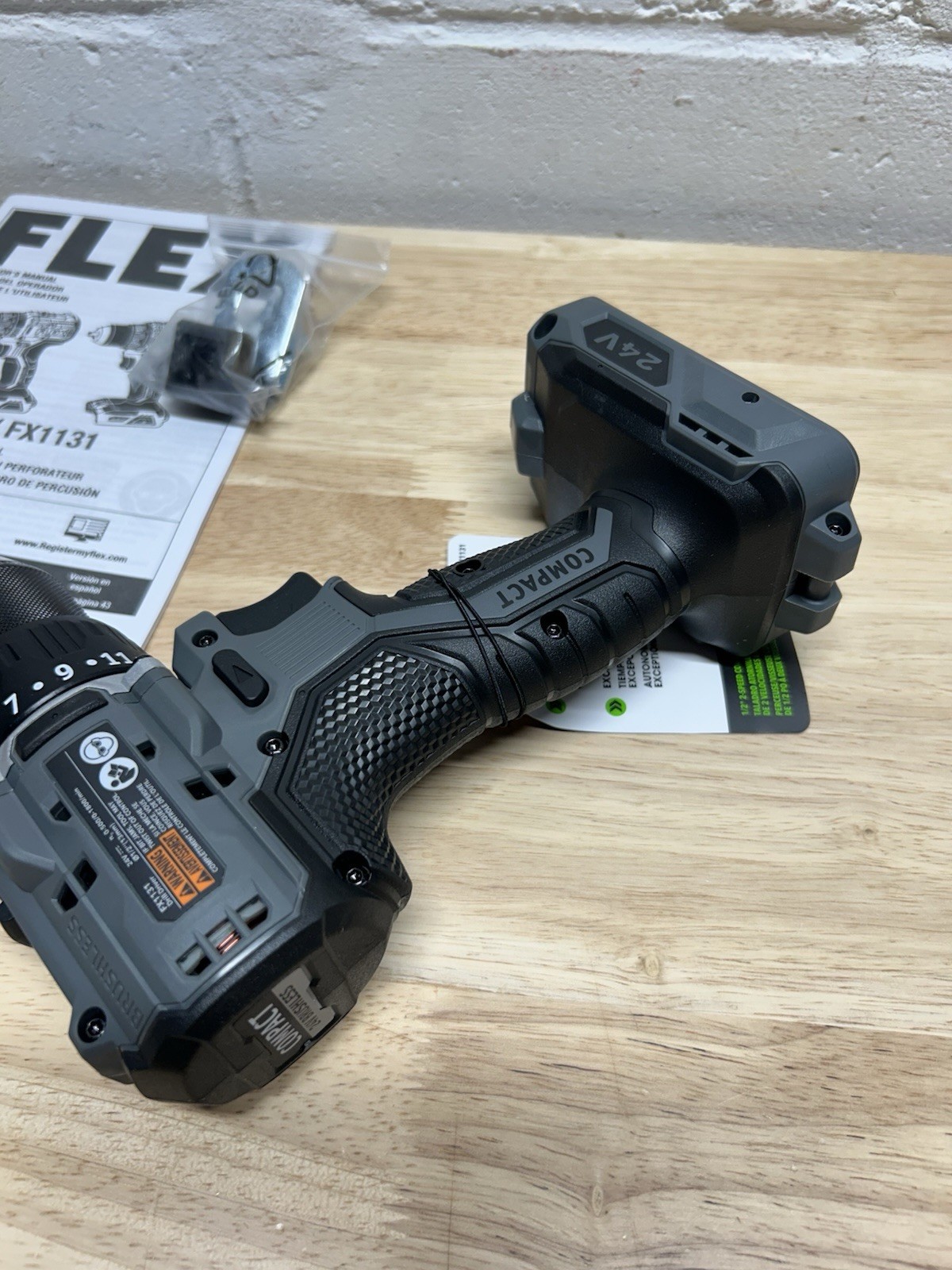 FLEX 24v Compact Brushless Drill Driver FX1131 – NEW FROM KIT