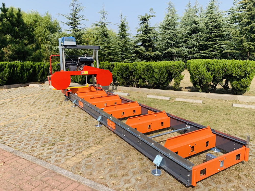 36&Prime; Capacity Portable Gas Powered Sawmill Gas Honda GX690 22HP Engine CARBIDE
