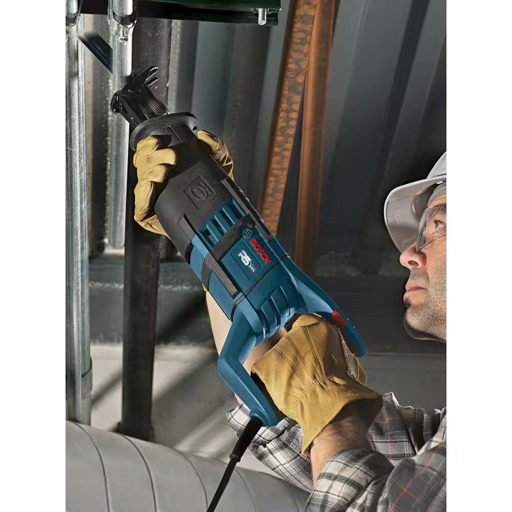 12 Amp Corded 1 In. Variable Speed Compact Reciprocating Saw with All-Purpose Sa