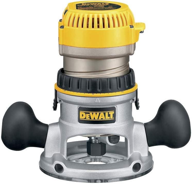 DEWALT DW618 Fixed Base Router – 12A, 24000 RPM, 2-1/4HP, Soft Start