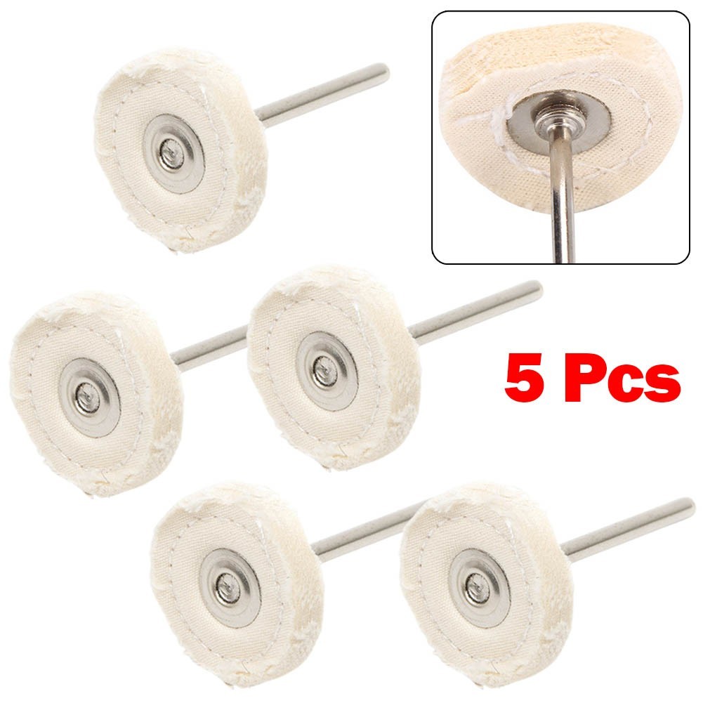 Polishing Wheel Power Tool Accessories 25mm 5pcs Grinding Head Silver White