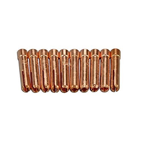 TIG Collets 13N23 3/32&Prime; & 2.4mm Orifice Fit DB PTA SR WP 9 20 3/32&Prime; 13N23 10pk