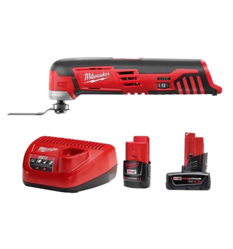 Milwaukee M12 12V Lithium-Ion Cordless Oscillating Multi-Tool with M12 Batteries