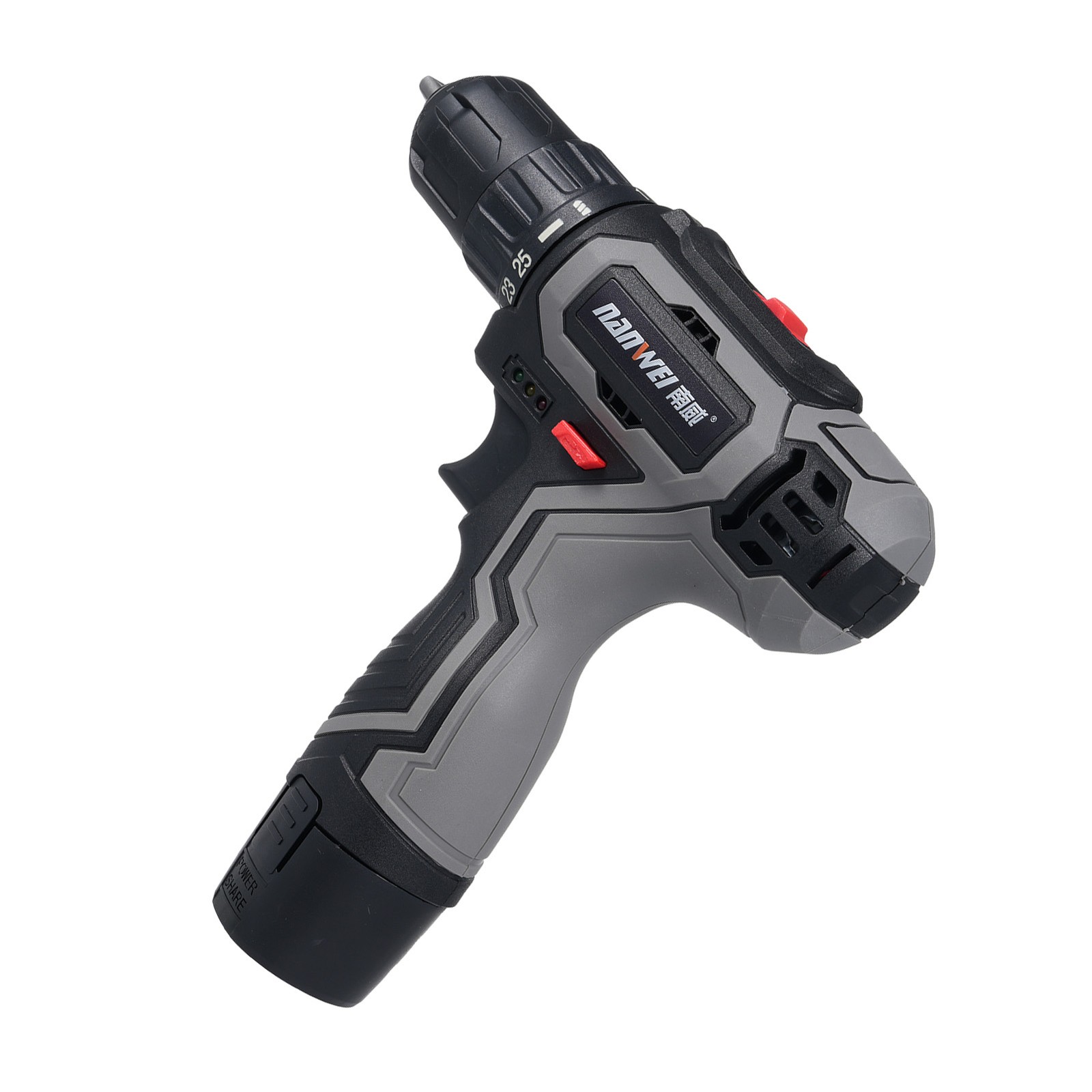 Cordless Drill Set 25+1 Torque 16.8V 2PC Battery US Plug For DIY Woodworking V1