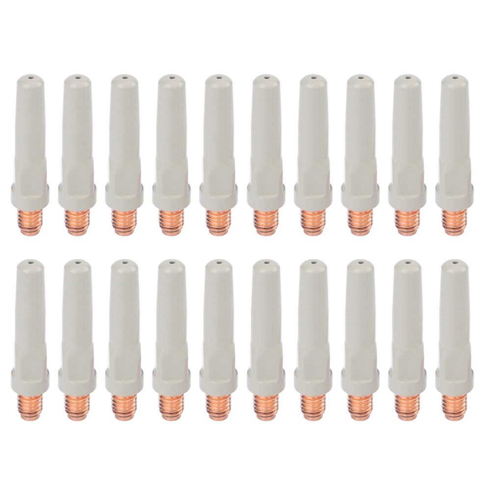 20PCS Metal Welding Tips Non-Stick Coated 40×1.0mm for 15AK Torch Models
