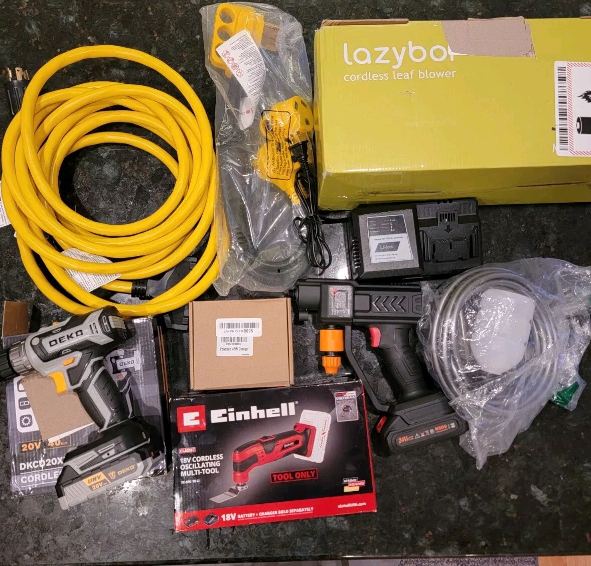 8 Home Power Tool Bundle Lot Misc Batteries Amazon Liquidation READ DESCRIPTION