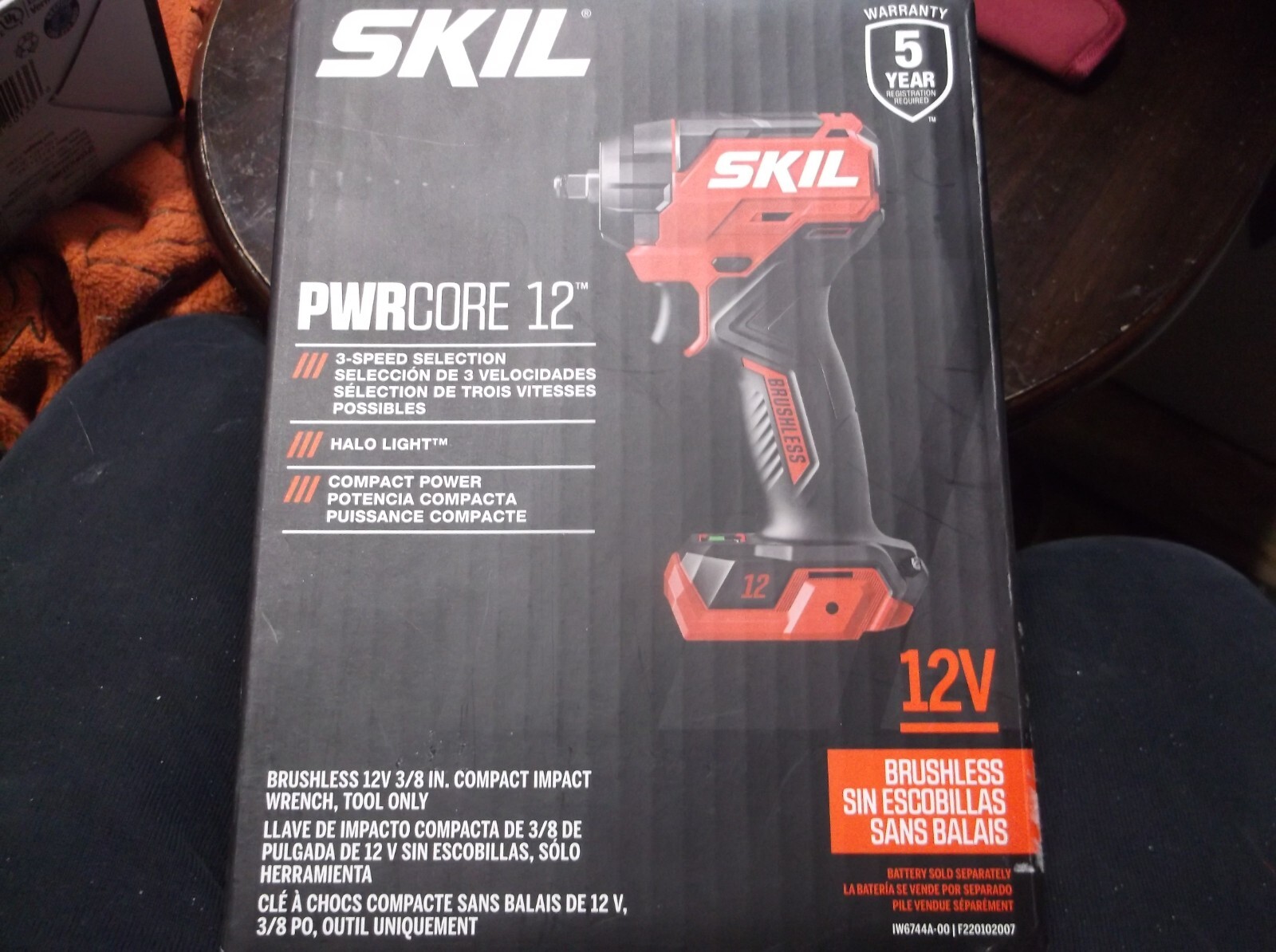 New SKIL IW6744A-0012V Compact Impact Wrench=TOOL ONLY