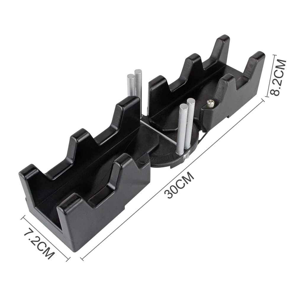 AUSTUFF 2-in-1 Mitre Measuring Cutting Tool for Woodworking Black
