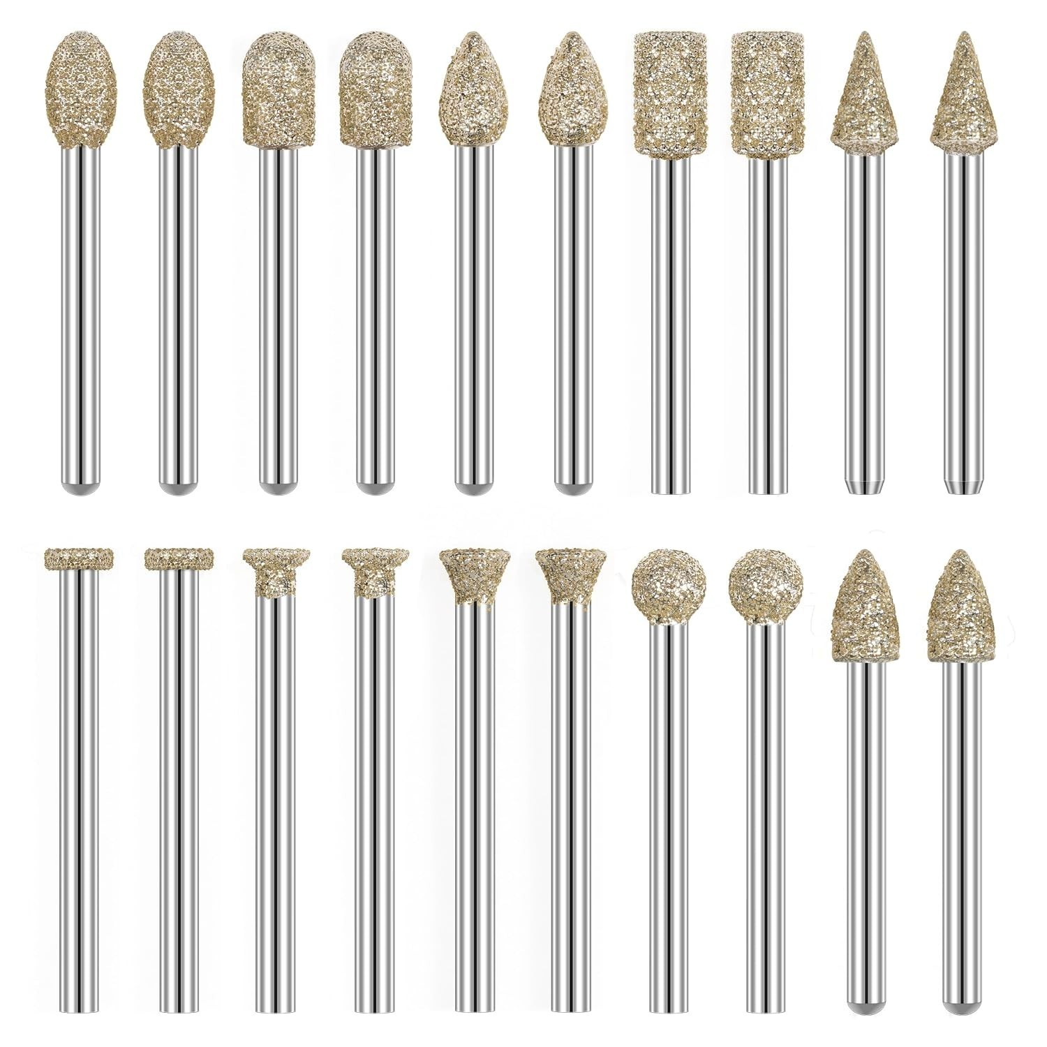 Professional 60 Grit Diamond Drill Bit Set – Engraving for Metal, Wood, Glass