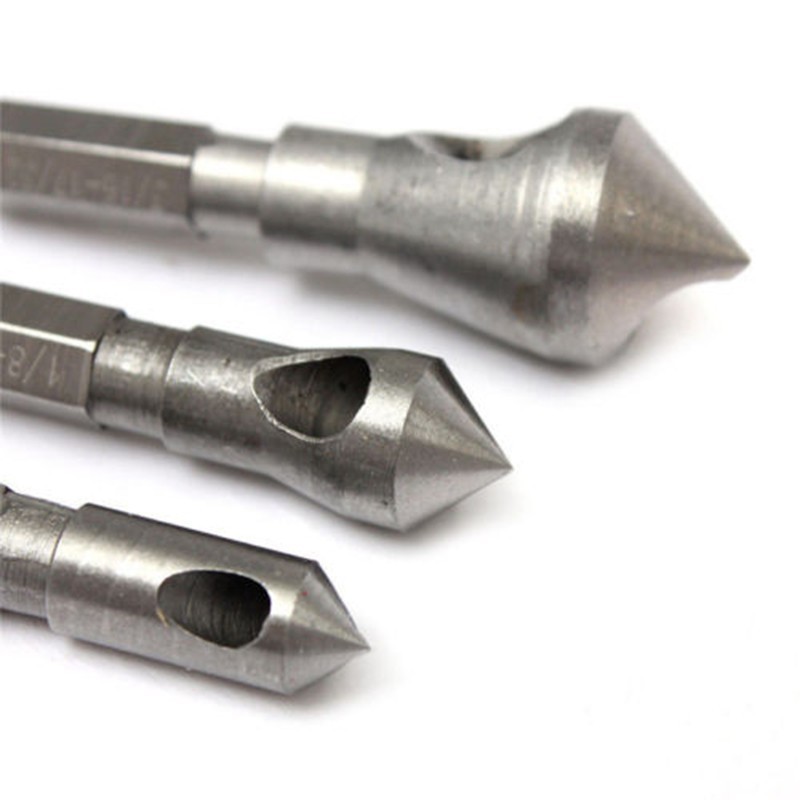 Hex socket set Countersink Deburring Drills Chamfering Cutting Tools Steel Bits