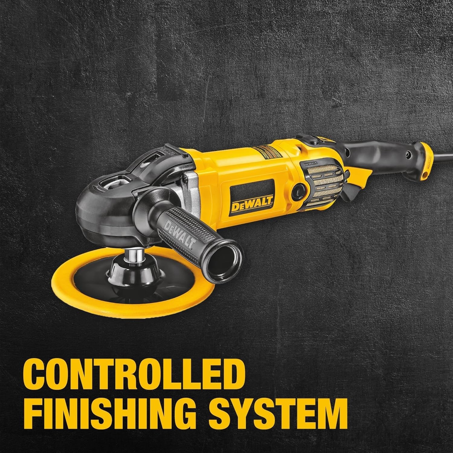 DEWALT Buffer Polisher, 7-in-9-in, 12 amp, Variable Speed Dial 0-3,500 RPM’s