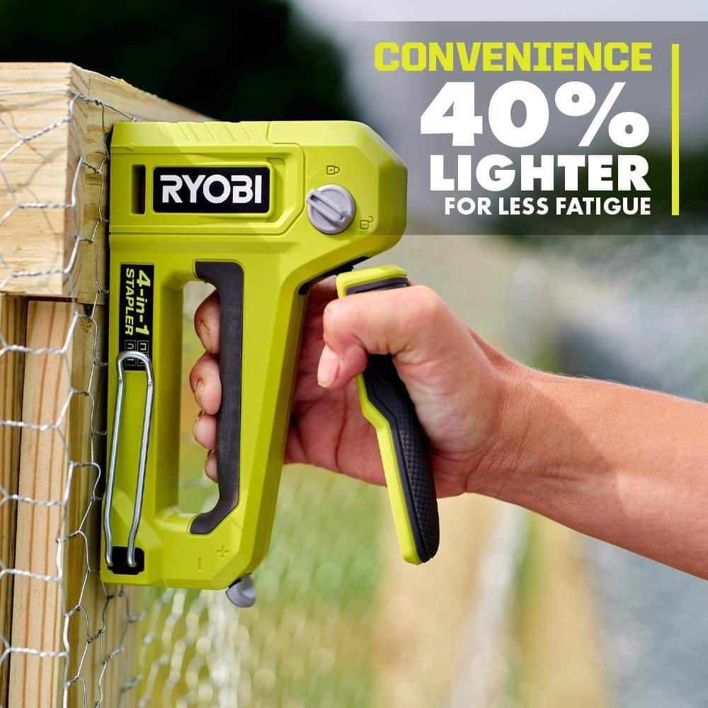 NEW Heavy Duty 4-In-1 Versatile Staple Gun Easy to Use Handle Easy Loading