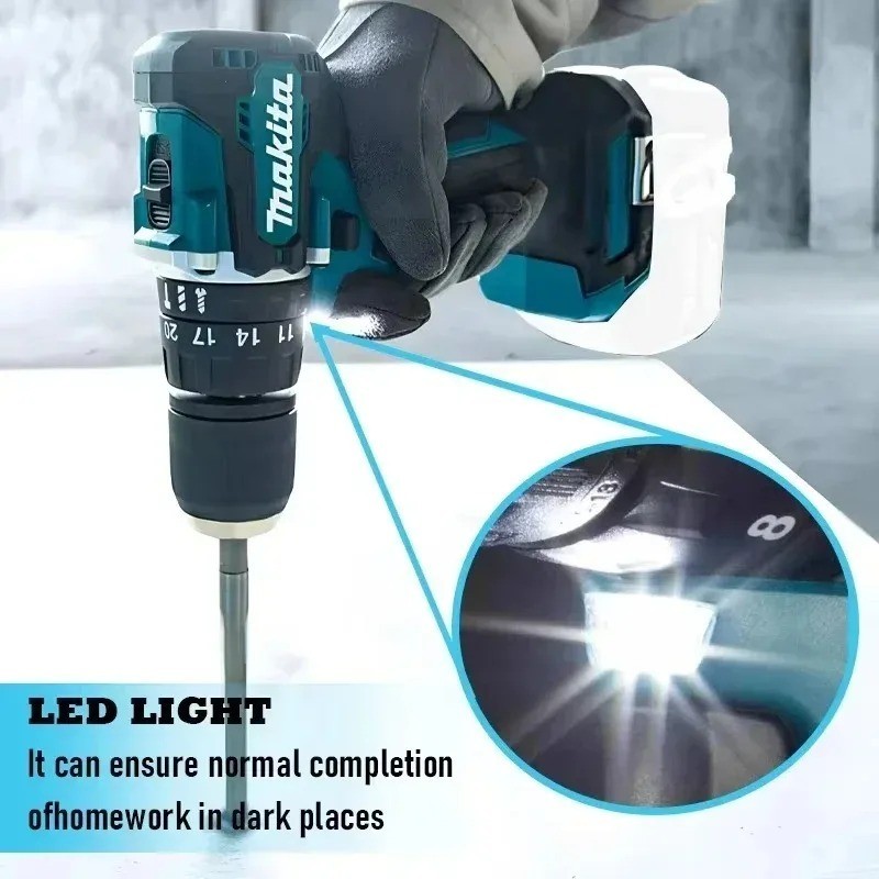 Makita DDF487 Brushless 18V Electric Drill Driver Professional Power Tool