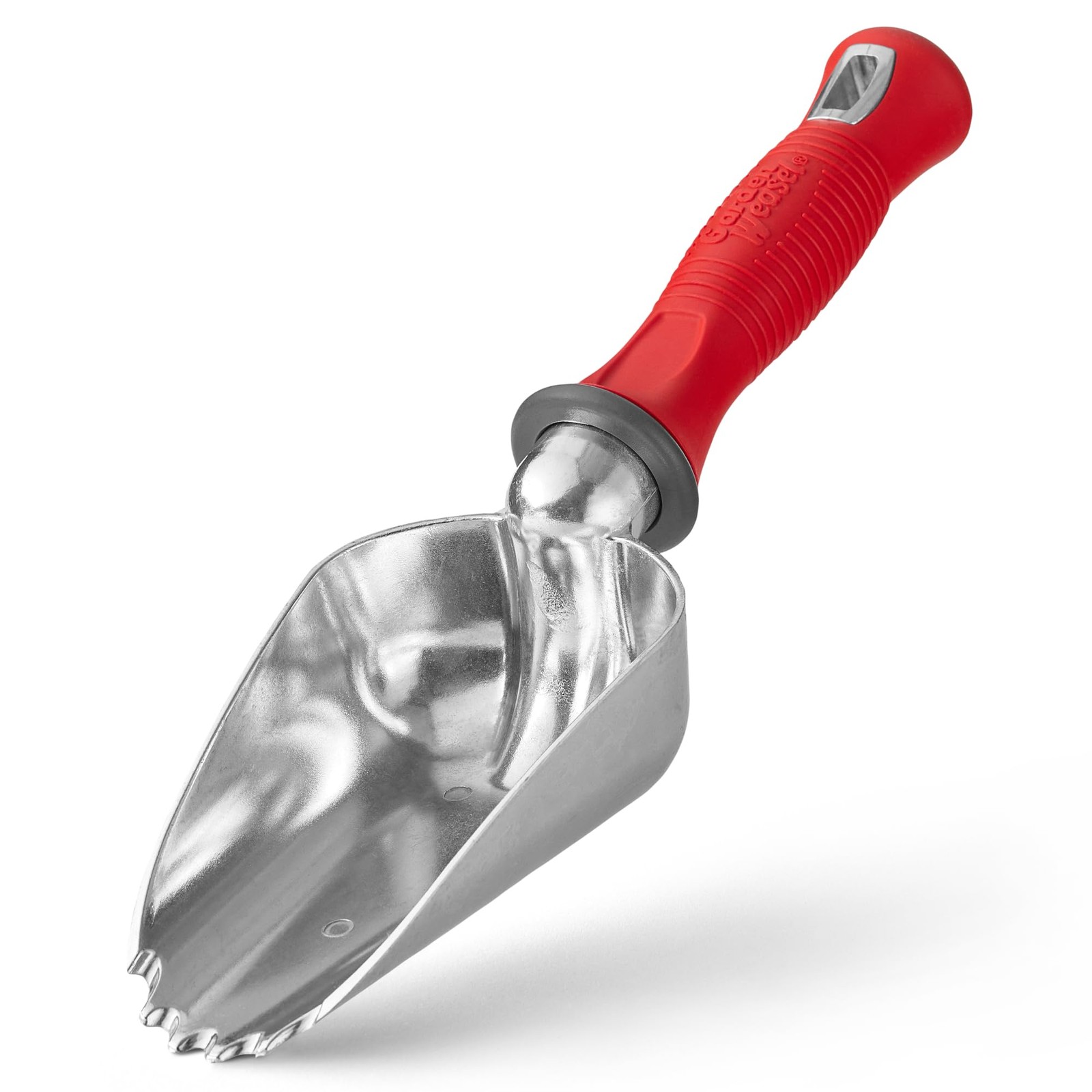 Garden Weasel Potting Scoop – Oversized | Dig and 156 cubic inches, Red