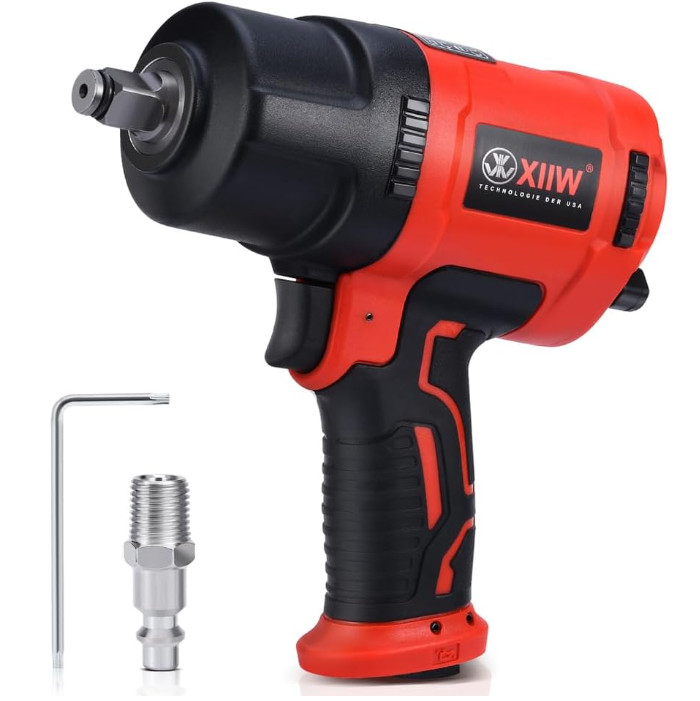 Llave de Impacto Neumática 1/2&Prime; 1560 lb-pie 8000 RPM Doble Martillo. Nuevo