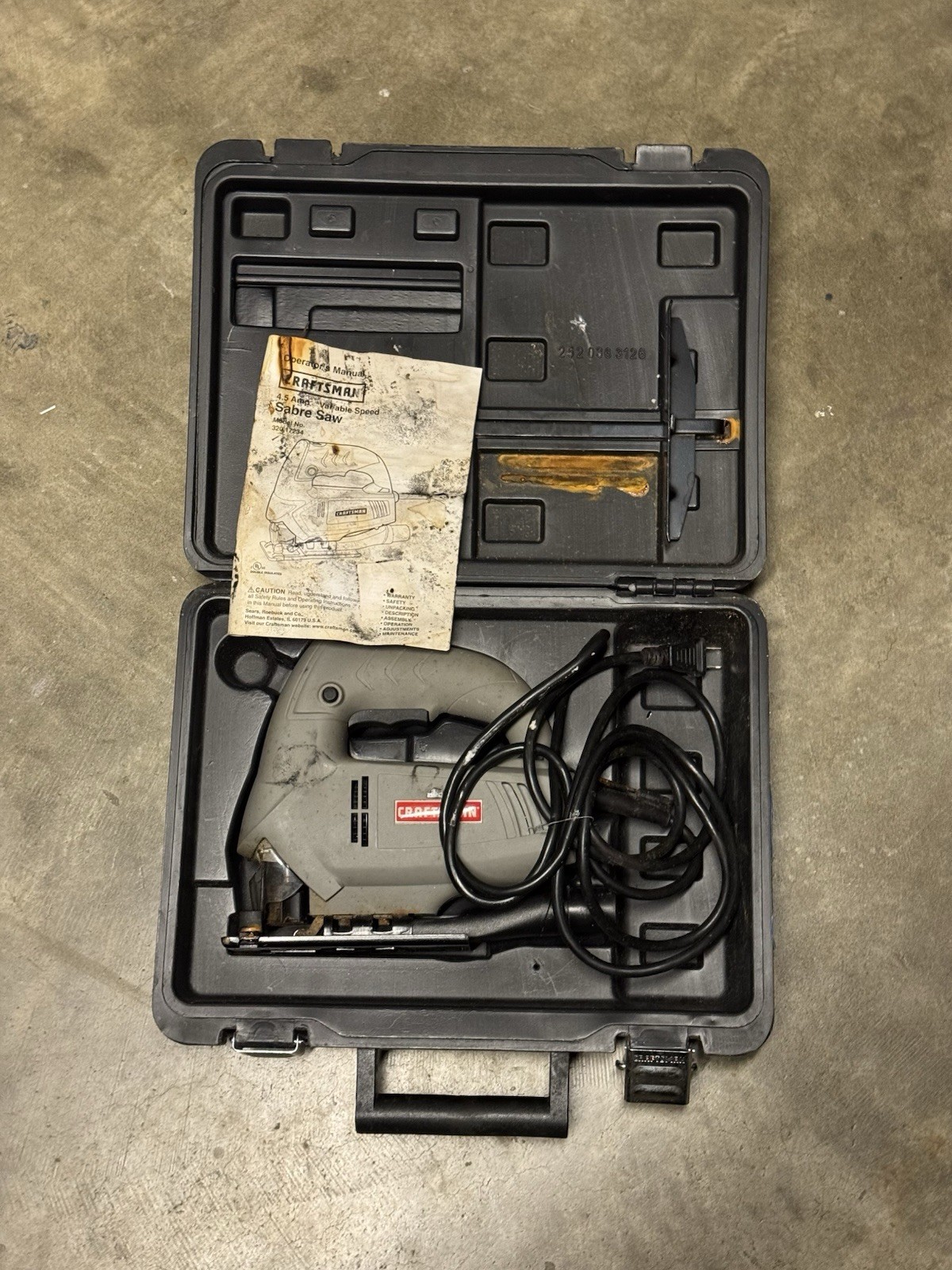 CRAFTSMAN 4.5 Amp Variable Speed Corded LED Sabre Saw # 320.17234 UNTESTED