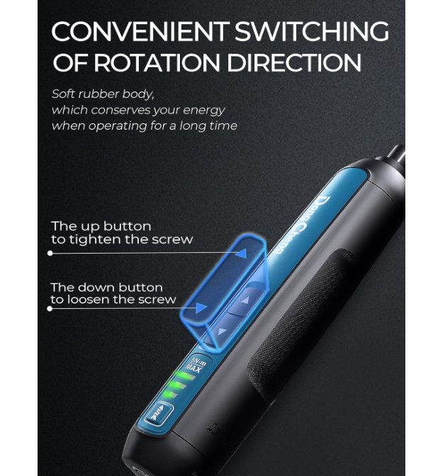Destornillador Recargable 4V 2000mAh con Torque Ajustable y LED. NUEVO