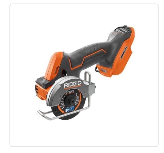 RIDGID 18V 3 in Multi Material Saw SubCompact Tool Only W/ Blades R87547B (OB)