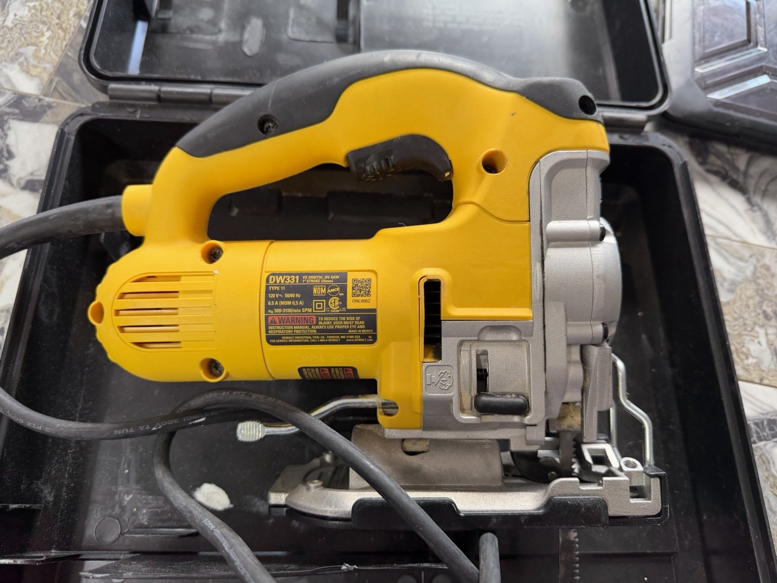DEWALT DW331K 6.5A 120V Corded Electric Orbital Jigsaw Kit w/ Case