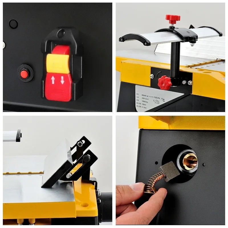 Home Use Compact Multi-Function Electric Planer – Desktop Woodworking Planer