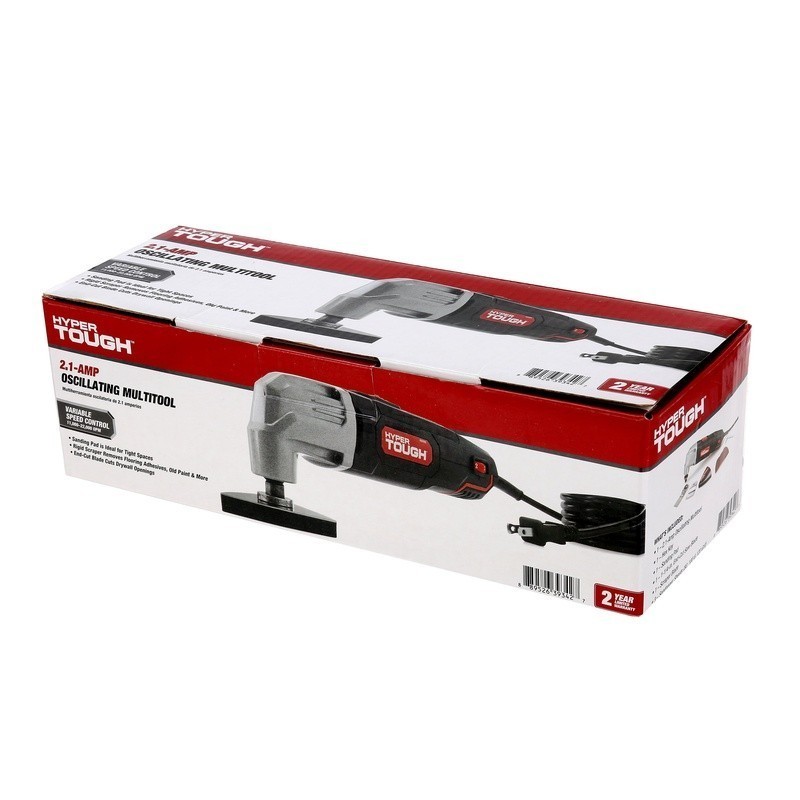 2.1 AMP Oscillating Multi Tool Variable Speed Compact Design Blades Sandpaper US