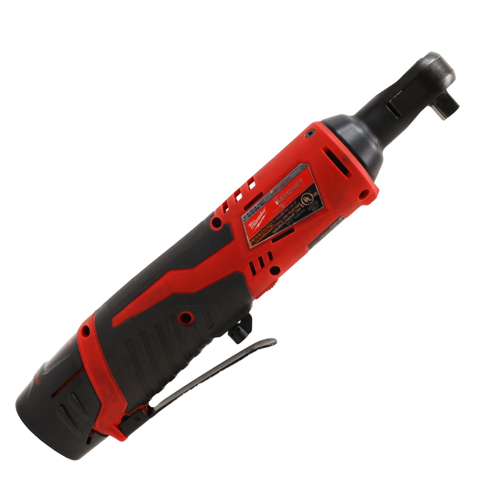 Milwaukee 2457-20 M12 12V Lithium-Ion 3/8&Prime; Cordless Ratchet Kit – 2.0Ah