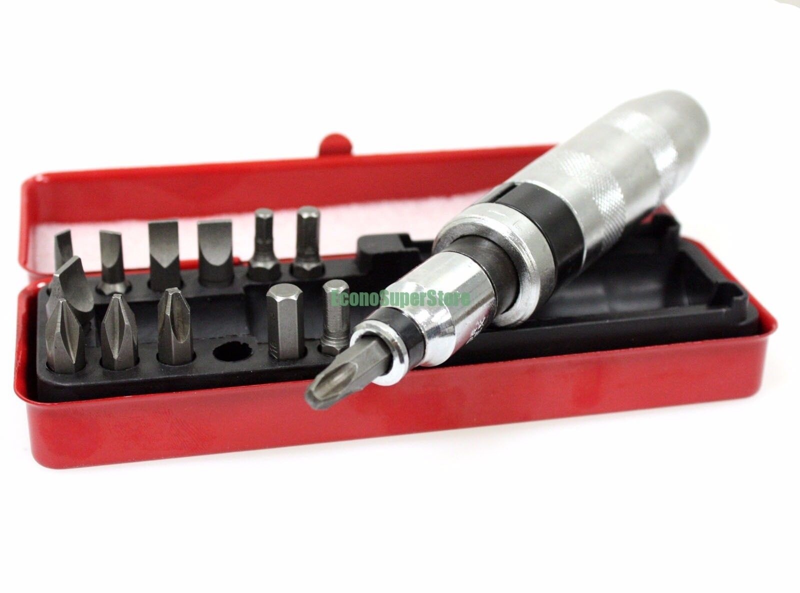 14pc 1/2&Prime; Impact Driver Set Screwdrivers SAE Bits Set Reversible Hand Tools