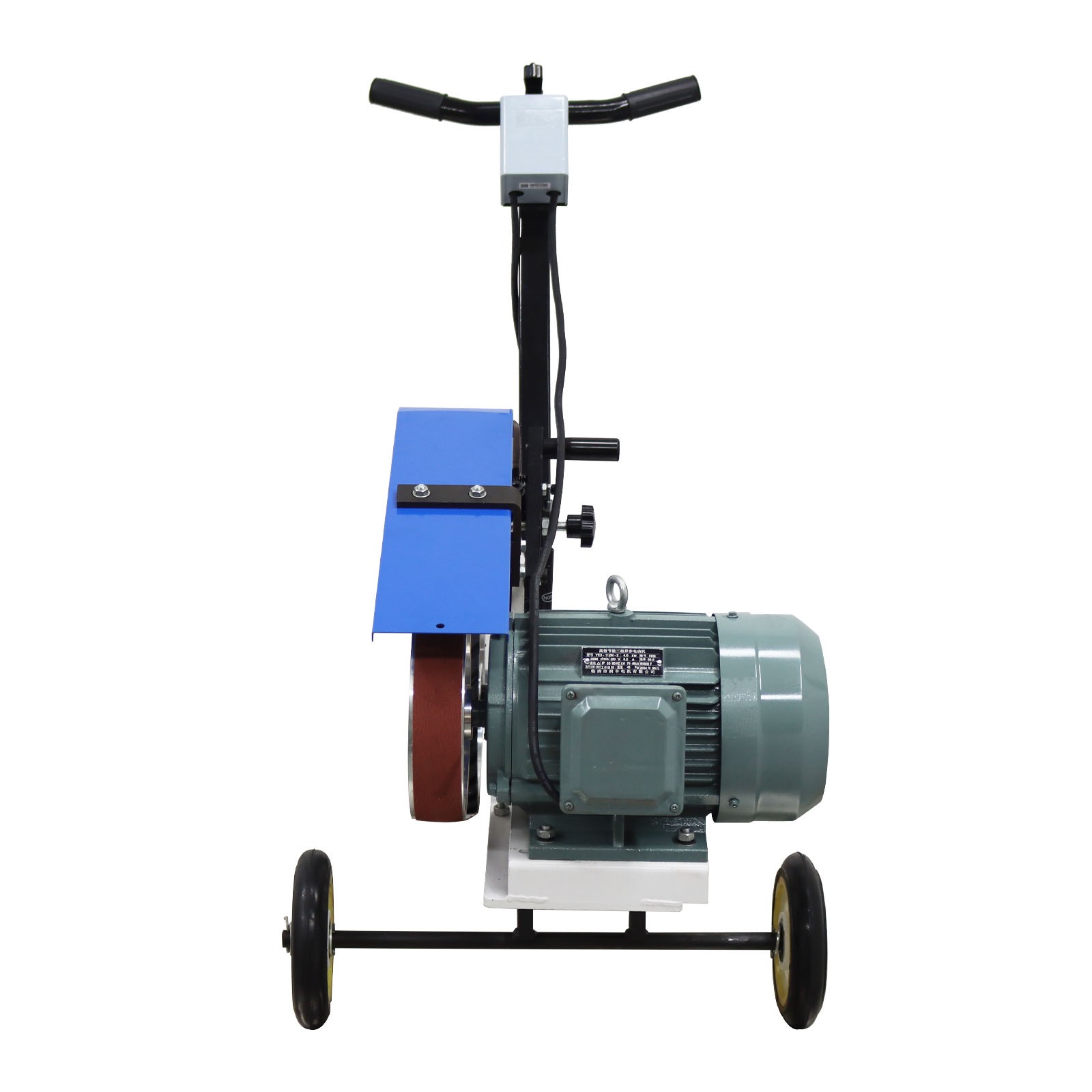 74.8-82in Hand Push Type Belt Sander Machine Belt Grinder Sander 220V 2800R/min