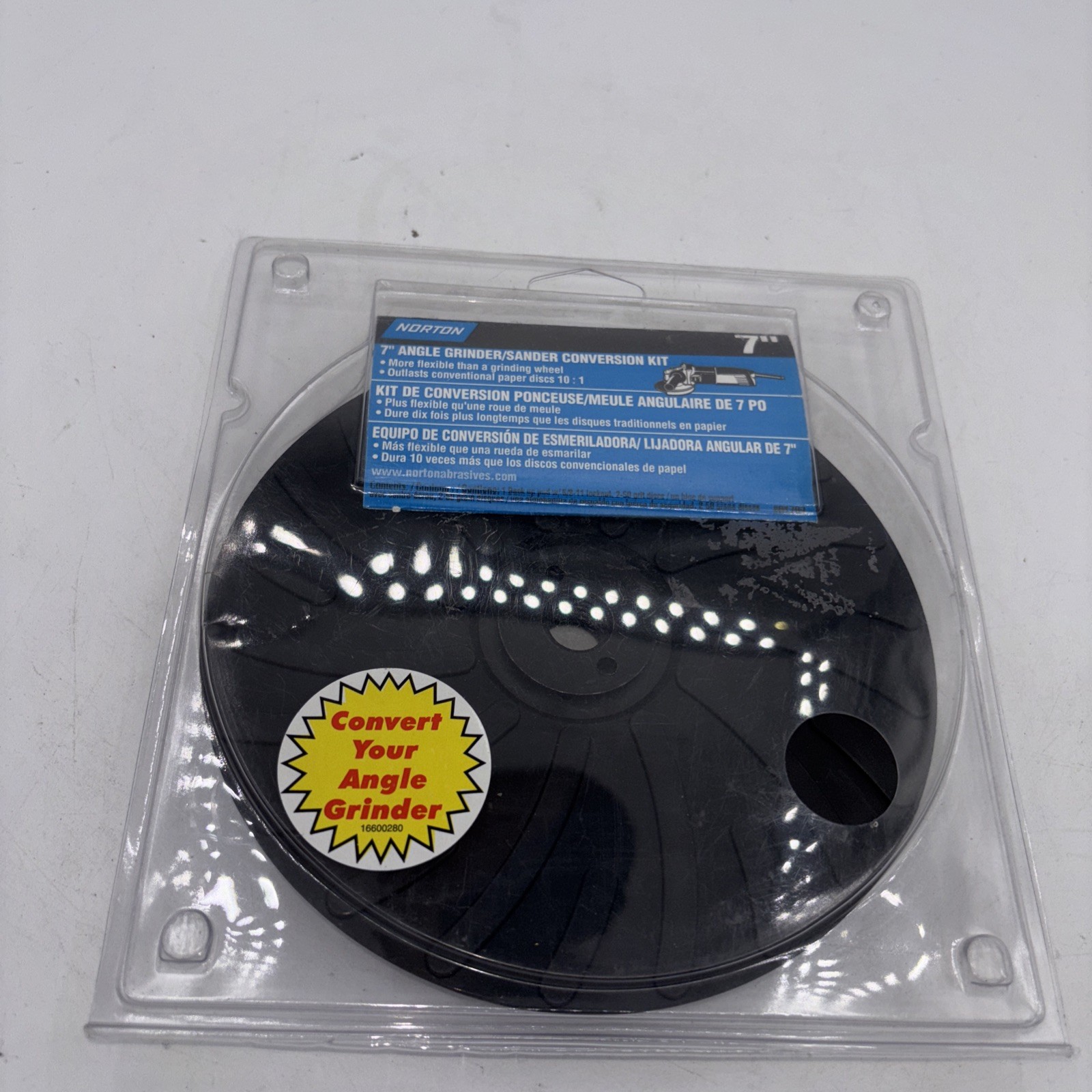 Norton 7&Prime; Angle Grinder/Sander Conversion Kit
