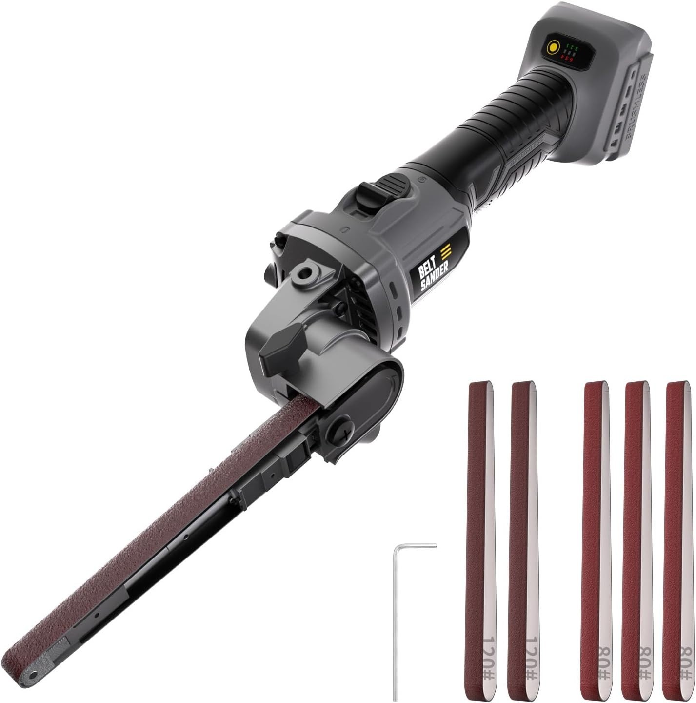 20V Cordless Bandfile Belt Sander Compatible with DeWalt Battery Tool Only