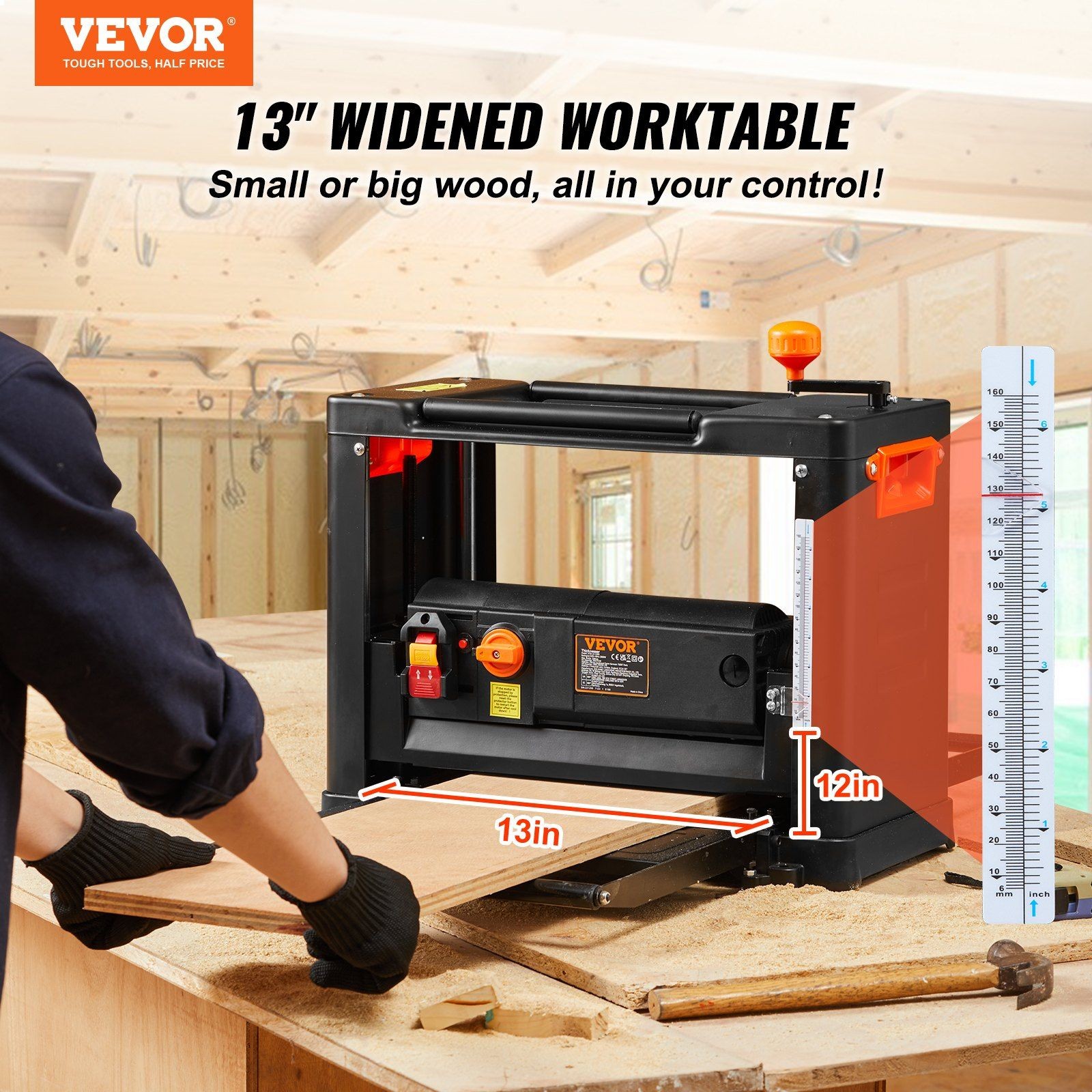Three-Speed Not 13in 15Amp Blade Planer Dual Cut Mode Carpentry Focus