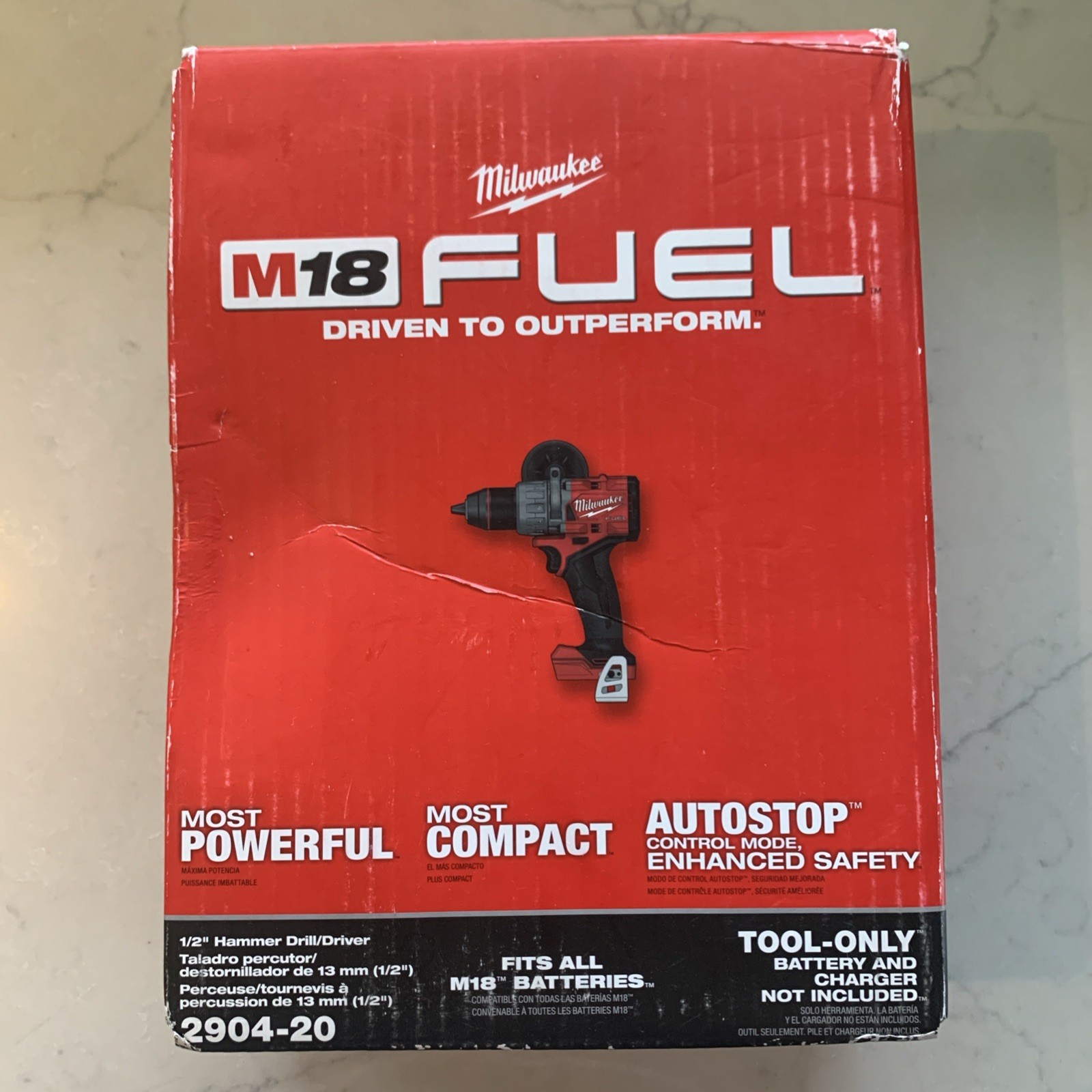 Milwaukee 2904-20 M18 FUEL 1/2&Prime; Hammer Drill/Driver (Tool only) NEW Unopened Box