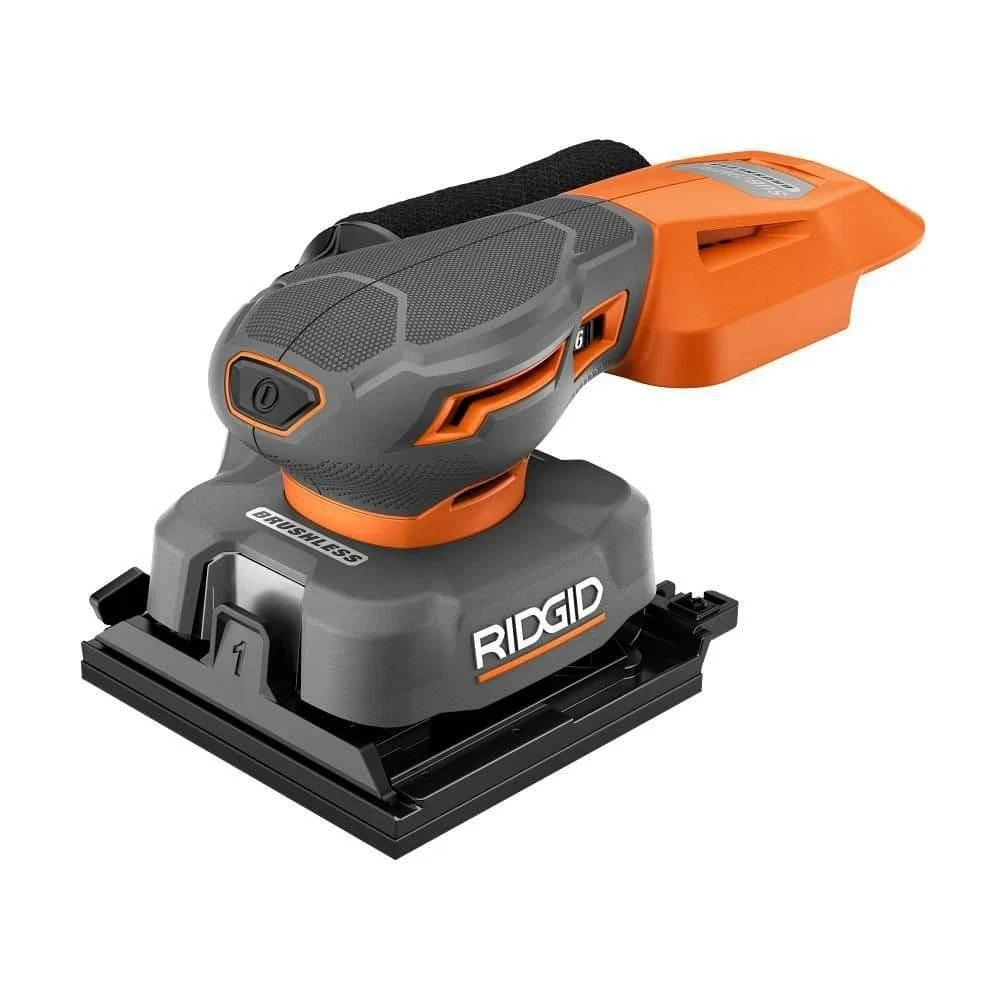RIDGID 18V SubCompact Brushless Cordless 1/4 Sheet Sander (Tool Only)