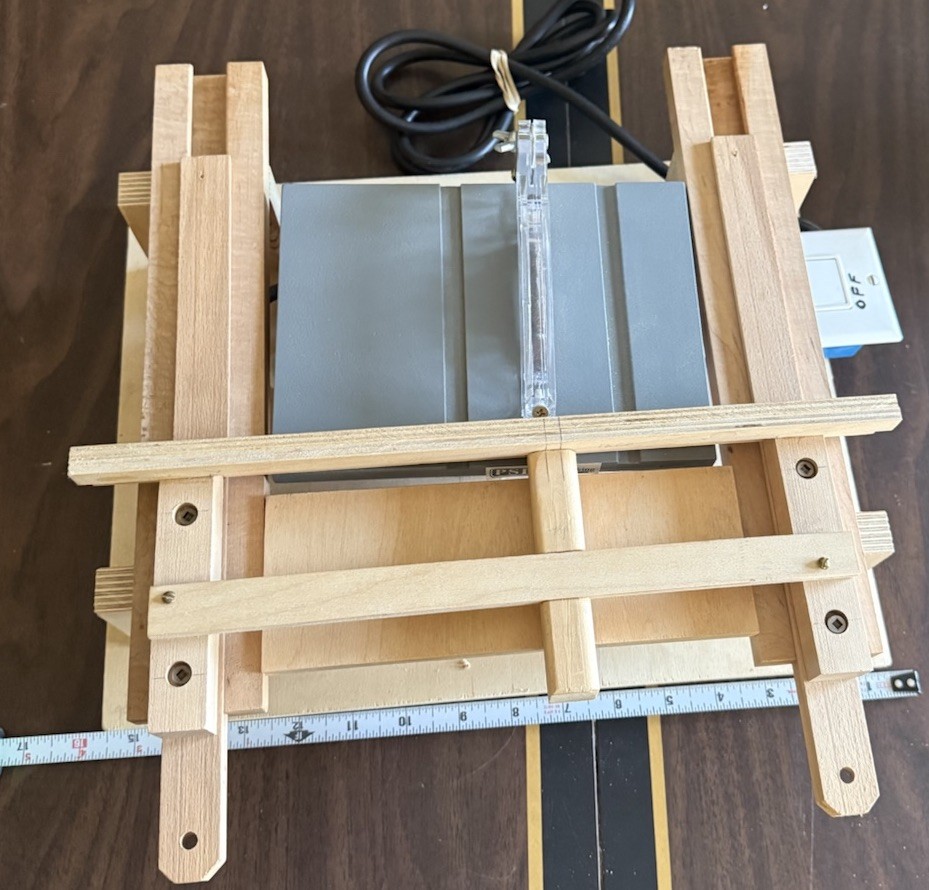 Precision Table Saw PSI woodworking Products 4” Blade With Custom Wood Base