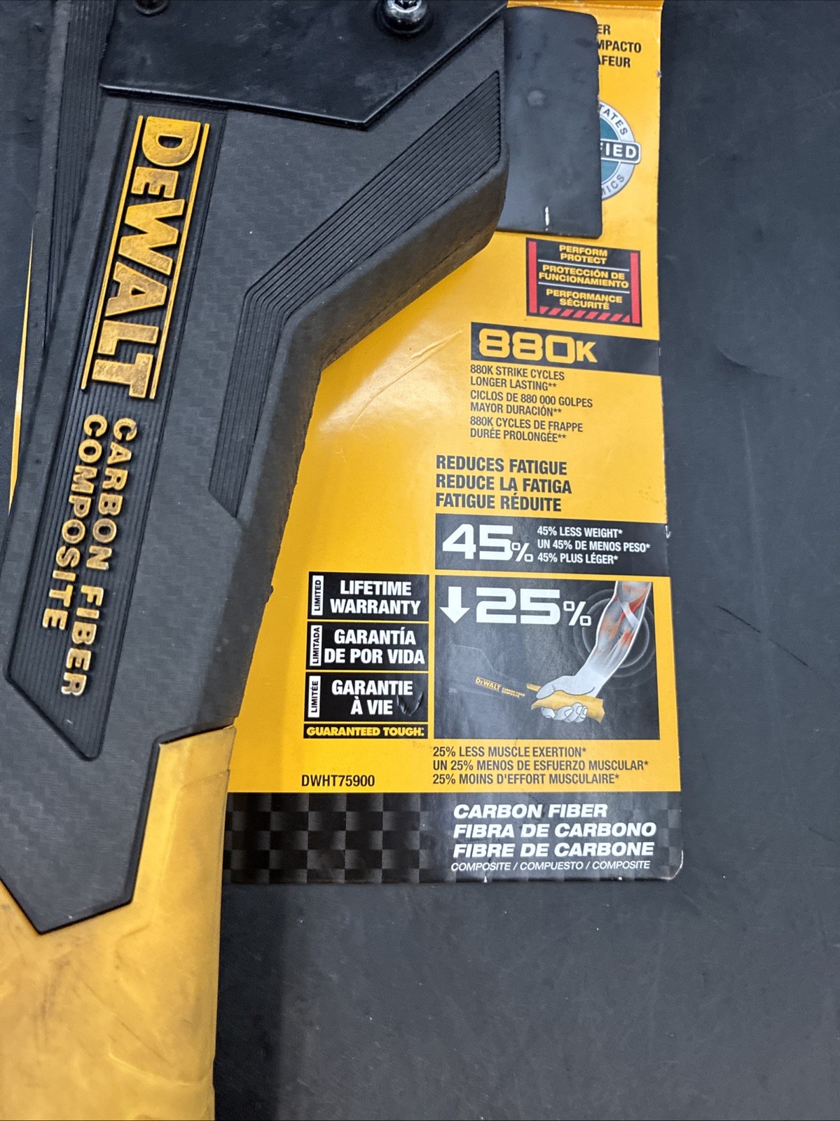 DEWALT Carbon Fiber Composite Hammer Tacker