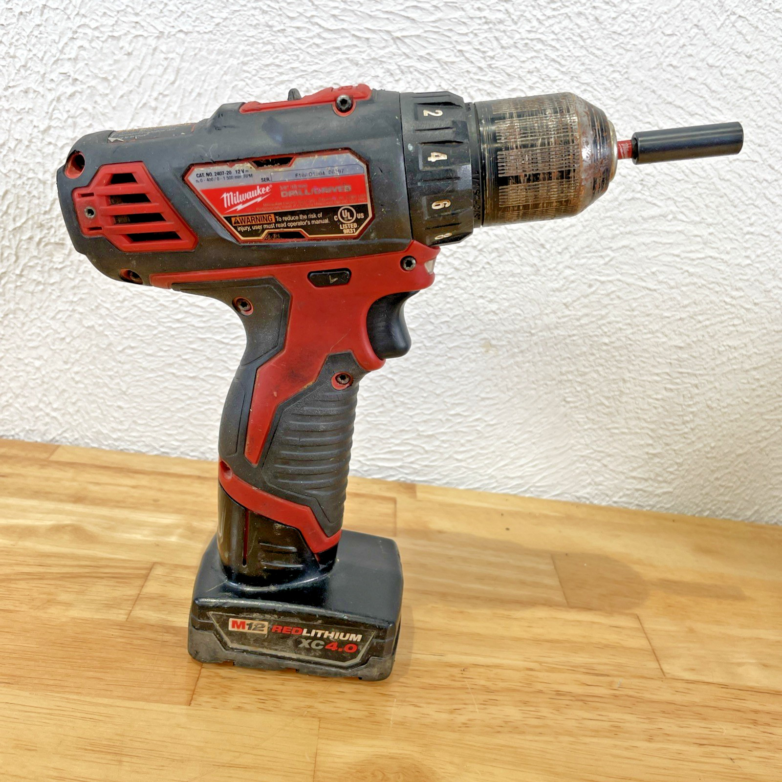 Milwaukee Compact M12 12V Cordless 3/8&Prime; Drill/Driver #2407-20 — w/ Battery