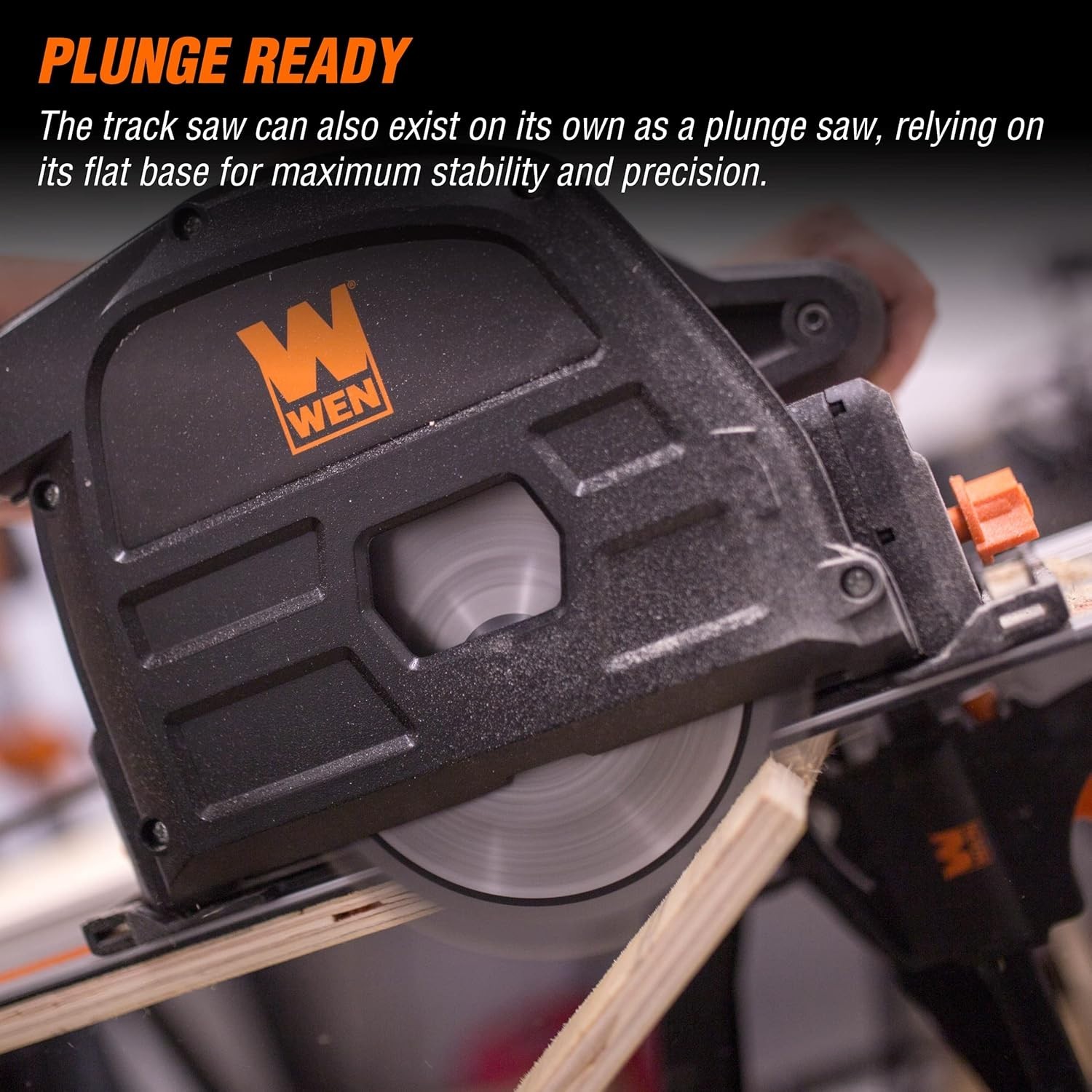 WEN CT1065 10-Amp 6.5&Prime; Plunge Cut Track Saw Sidewinder Circular Saw 4500 RPM