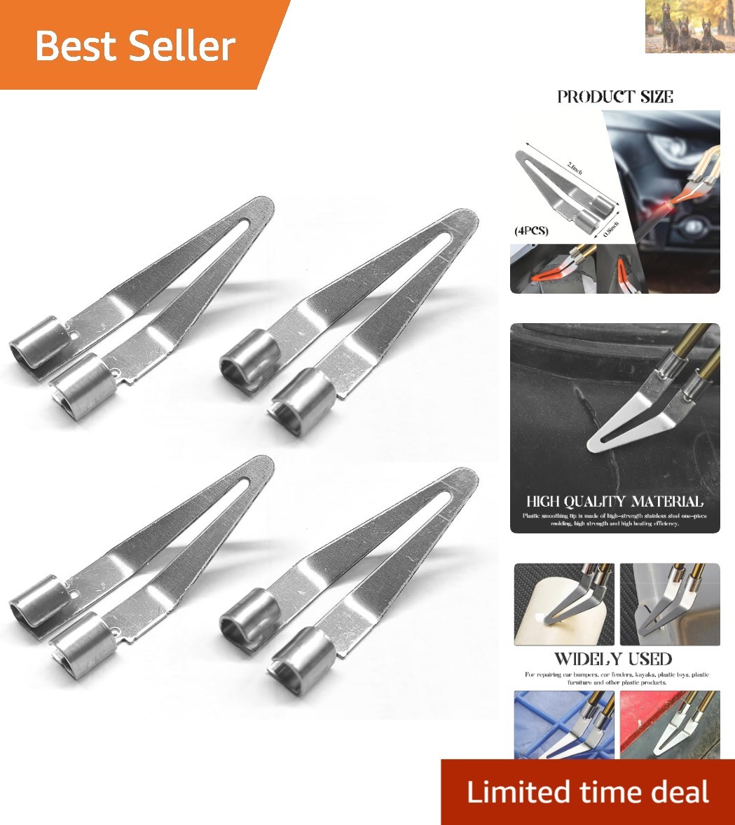 Durable Stainless Steel Smooth Head Soldering Tips – 4 PCS for Plastic Welding