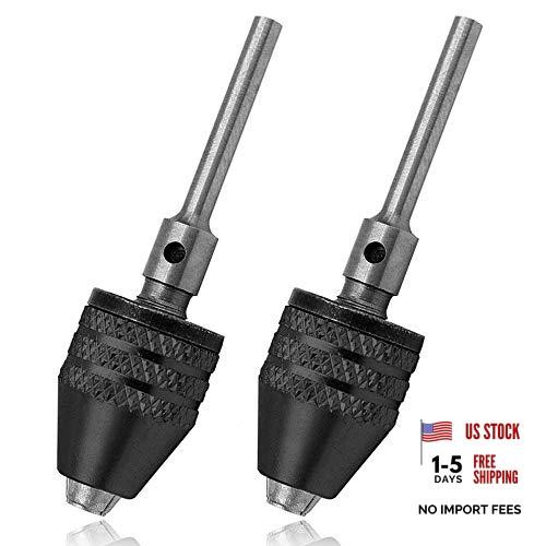 2Pcs Mini Keyless 3 Jaw Drill Quick Change Chucks Adapter Mini Keyless Chuck